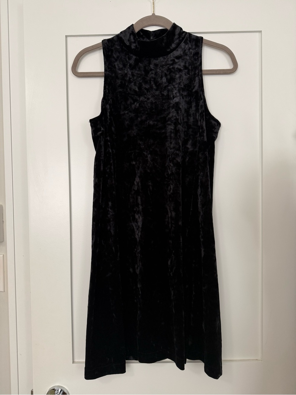 Monk & Lou Black Velvet Mini Dress